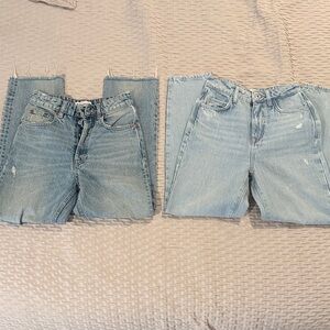 Light Blue Zara Women's Jean Set